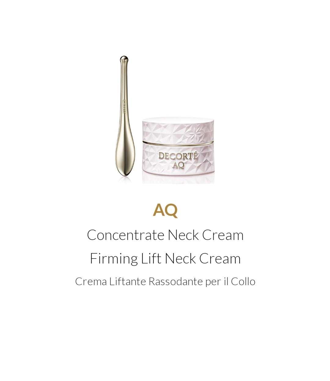 AQ Concentrate Neck Cream Firming Lift Neck Cream 100ml – Atelier