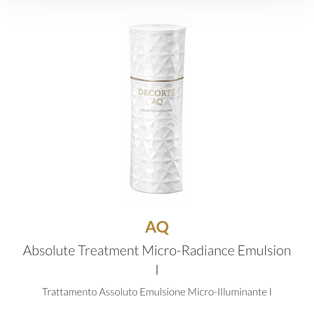 Absolute Treatment Micro-Radiance Emulsion I